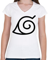 printfashion naruto naruto - Női V-nyakú póló - Fehér (17567826)