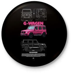 printfashion Mercedes G Wagen - Kitűző, hűtőmágnes - Fekete (17542521)