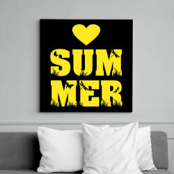 printfashion Love summer - Vászonkép - Fekete (17564599)