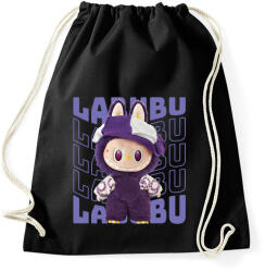 printfashion Lila Labubu - Sportzsák, Tornazsák - Fekete (17577906)