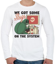 printfashion we got some bugs - Férfi hosszú ujjú póló - Fehér (17554734)