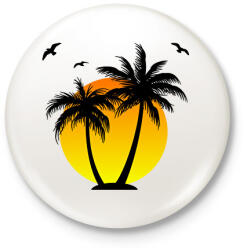 printfashion Nyári hangulat - Kitűző, hűtőmágnes - Fehér (17534394)