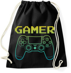 printfashion GAMER - Sportzsák, Tornazsák - Fekete (17563383)
