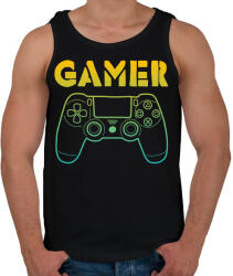 printfashion GAMER - Férfi atléta - Fekete (17551109)