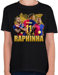 printfashion raphinha - Gyerek póló - Fekete (17552107)