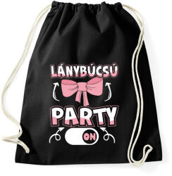printfashion Lánybúcsú party on - Sportzsák, Tornazsák - Fekete (17535889)