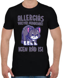 printfashion Allergiás vagyok mindenre - Férfi póló - Fekete (17551565)