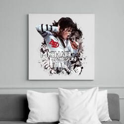 printfashion Michael Jackson Bad - Vászonkép - Fehér (17547948)