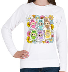 printfashion Labubu - Női pulóver - Fehér (17580318)