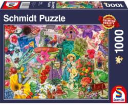 Schmidt Spiele Puzzle játék 1000 darabos Happy Gardening (57383)