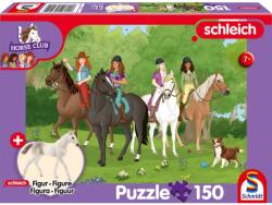 Schmidt Spiele Puzzle játék 150 darabos Schleich Horse Club Holstein csikó ajándék figurával (56464)