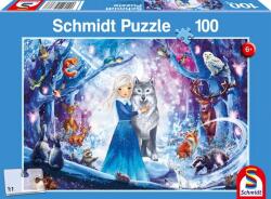 Schmidt Spiele Puzzle játék 100 darabos Hercegnő a havas erdőben (56386)