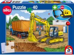 Schmidt Spiele Puzzle játék 40 darabos A markoló - ajándék járművel