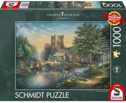 Schmidt Spiele Puzzle játék 1000 darabos Thomas Kinkade Willow Wood Chapel (57367)