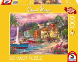 Schmidt Spiele Puzzle játék 1000 darabos Chuck Pinson: Tengerparti varázslat (58556)