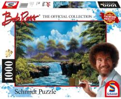 Schmidt Spiele Puzzle játék 1000 darabos Bob Ross - Waterfall in the glade (57538)