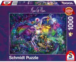 Schmidt Spiele Puzzle játék 1000 darabos Rose Cat Khan - Summer Night Circus (57586)