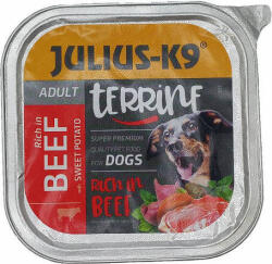 Julius-K9 Dog Terrine Adult Beef & Sweet Potatoes nedveseledel (48 x 150 g) 7.2kg