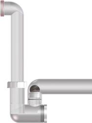 HL HL136NT klímaszifon átlátszó testtel, vízbűzzárral, kiegészítő mechanikus bűzzárral (HL136NT)