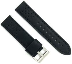  Curea piele neagra cusaturi negre Rally 22mm - 3980122