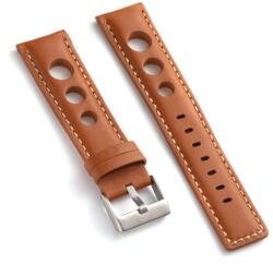 Curea maro deschis piele vițel căptușită, cusătură albă Rally 22mm - 3552223