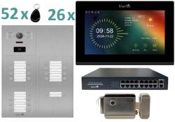 Mentor Kit VideoInterfon WiFi 26 Ap. Mentor SYKT101B 7" FHD 2MP IP65 POE 4in1 (MMDSYKT101B)