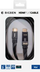 Bigben - Nacon BigBen High-definition Cable, PlayStation 4, 4K, 3D TV, 180°-ban elforgatható, 3 m, Fekete, HDMI kábel (2801989)