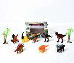 Dino World Dino World, Dinoszaurusz játékszett dinokkal és pálmafákkal - Lányoknak és fiúknak, 3 éves kortól