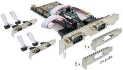 Delock PCI Express Kártya 6 x Soros