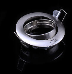 Kanlux Led spot lámpatest állítható, szálcsiszolt, öntvény lecsapott keskely szélekkel (2783)