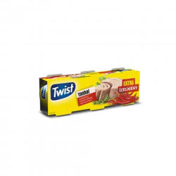  Twist Twist tonhaltörzs növényi olajban chili ízesítéssel 3x80g/3x52g - delfinbuvar