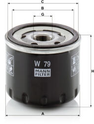 Mann-filter Olajszűrő Mann Filter W 79 (W79)