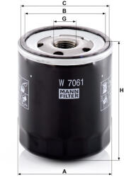 Mann-filter Olajszűrő Mann Filter W 7061 (W7061)