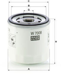 Mann-filter Olajszűrő Mann Filter W 7008 (W7008)