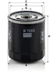 Mann-filter Olajszűrő Mann Filter W 7053 (W7053)