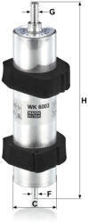 Mann-filter Üzemanyagszűrő Mann Filter WK 6003 (WK6003)