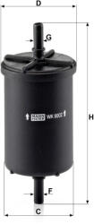 Mann-filter Üzemanyagszűrő Mann Filter WK 6002 (WK6002)
