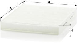 Mann-filter Utastér - Kabin szűrő Mann Filter CU 2545 (CU2545)