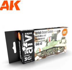 AK Interactive AFV British Desert Colours akrilfesték készlet 6x 17ml (AK11646)