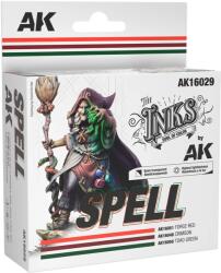 AK Interactive The Inks Spell Colors akril festék tinta készlet 3x 30ml (AK16029)