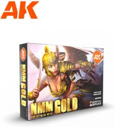 AK Interactive NMM (Non Metallic Metal) Gold Set akrilfesték készlet 6x 17ml (AK11606)