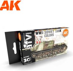 AK Interactive AFV WWII Soviet Tank Colors akrilfesték készlet (AK11657)