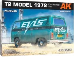AK Interactive 1/35 Volkwagen T2 kisbusz 1972 kereskedelmi változat modell (AK35025)