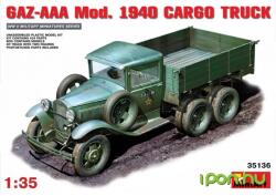 MiniArt Models 1/35 GAZ-AAA Mod 1940 Cargo Truck katonai jármű modell