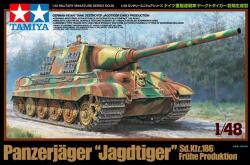 TAMIYA 1/48 Sd. Kfz. 186 Jagdtiger német nehéztank modell korai változat (TA32569)