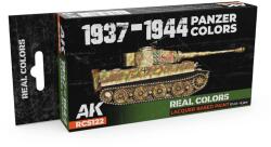 AK Interactive Real Colors Lacquer Based Paint 1937-1944 Panzer Colors lakk alapú festék 6x 17ml (RCS122)
