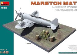 MiniArt Models 1/48 Marston Mat leszálló pálya talapzat hordókkal modell kiegészítő (MI49019)