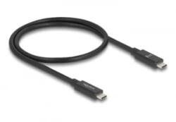 Delock USB 80 Gbps kábel USB Type-C dugó - dugó 16K 60 Hz PD 3.1 240 W E-Marker koaxiális 0, 5 m fekete (81210) (81210)