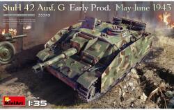 MiniArt Models 1/35 StuH 42 Ausf. G Early Prod. May-June 1943 katonai jármű modell (35349)