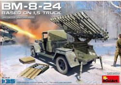 MiniArt Models 1/35 1.5t teherautóra szerelt BM-8-24 rakéta indító állvány katonai jármű modell